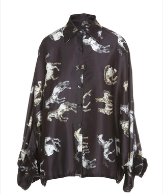 Printed Equestrian Shirt