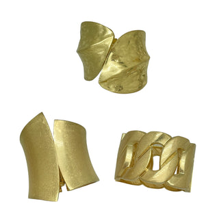 Gold Statement Clamper Bradelets