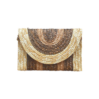 Ombre Straw Clutch