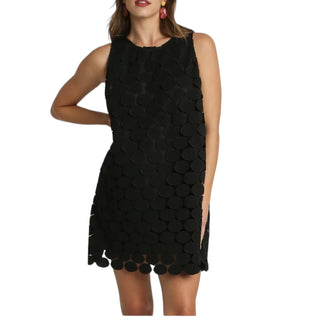 Polka Dot Lace Shift Dress