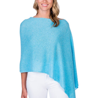 Bahama Blue Cashmere Topper