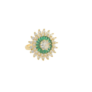 Colorful Sunburst Ring