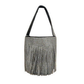 Rhinestone Fringe Bucket Bag