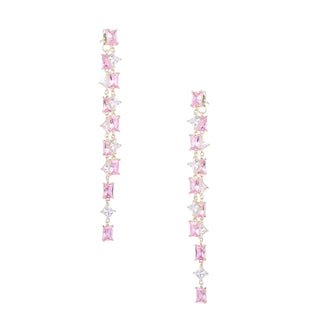 Geometry Pink Dangle Earrings