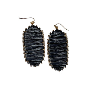 Black Woven Earring