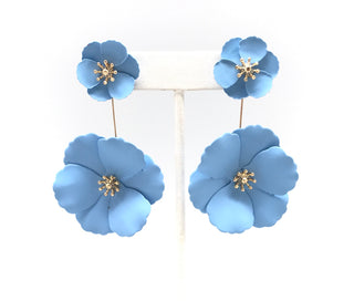 Large Flower Drop Earring