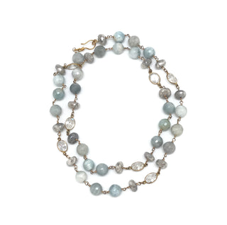 Light Blue Layering Necklaces