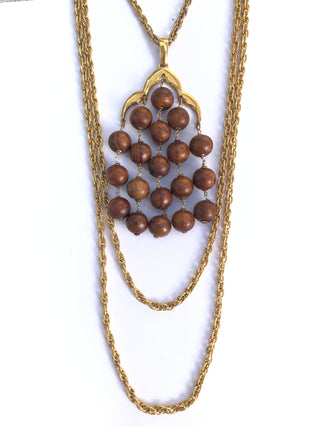 Vintage Wood Necklace