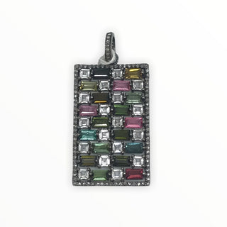 Tourmaline And Diamond Pendant