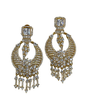 Statement CZ Chandelier Earrings