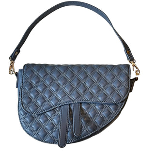 Blue Quilted Saddle Bag