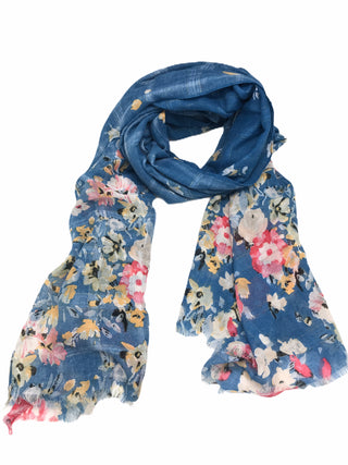 Periwinkle Flower Scarf