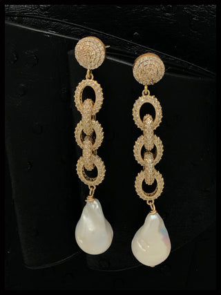 Pearl Link Earrings