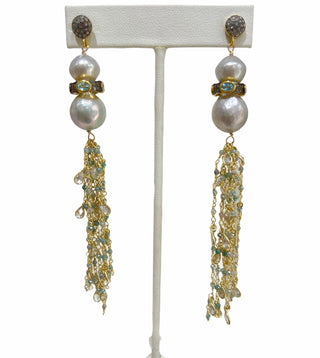 Pearl Tassel And Appetite Earring