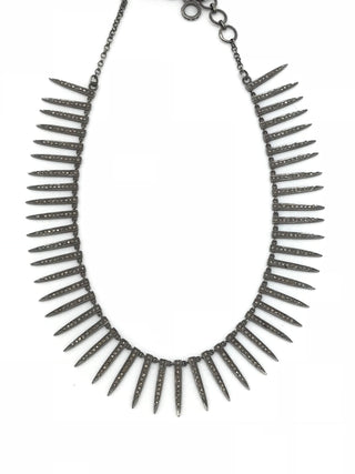 Diamond Spike Collar Necklace